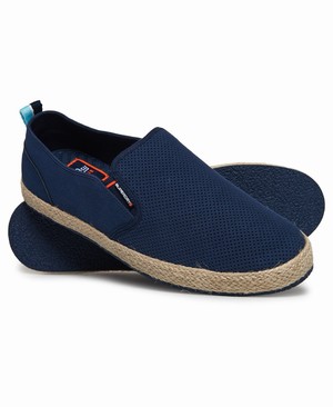 Superdry Hybrid Slip On Espadrilles Férfi Cipő Sötétkék | NBGSH3489